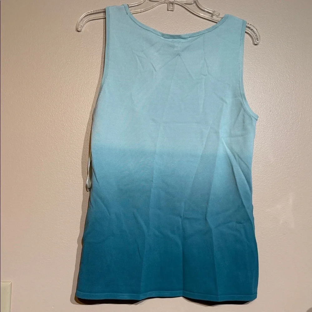 White House Black Market Ombre Blue Tank Top - Picture 5 of 5